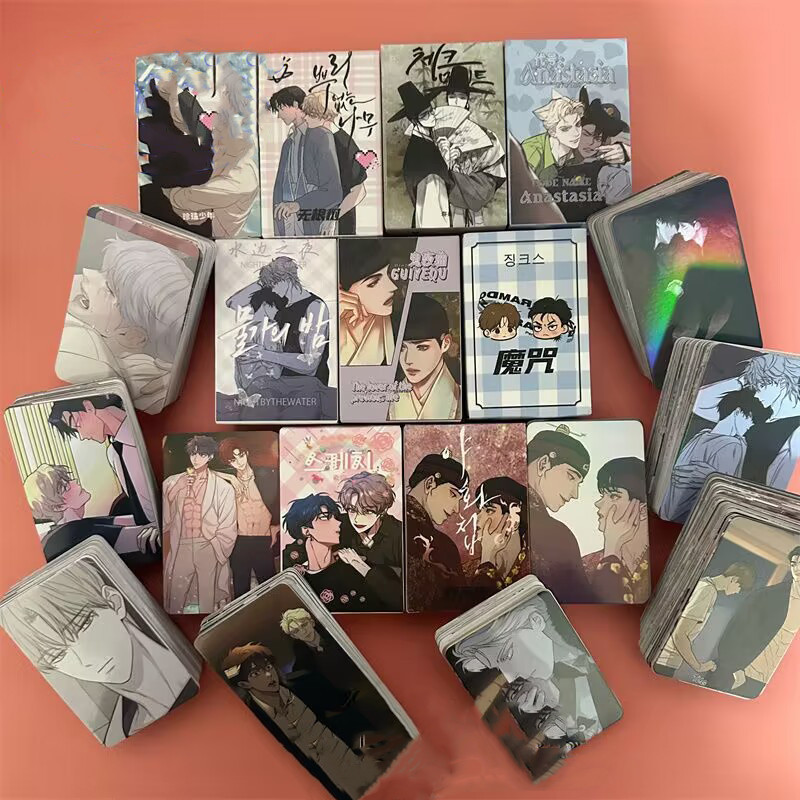 55pcs/box Korean BL Manwha Jinx Postcard, Paper Manwha Jinx 3inches ...