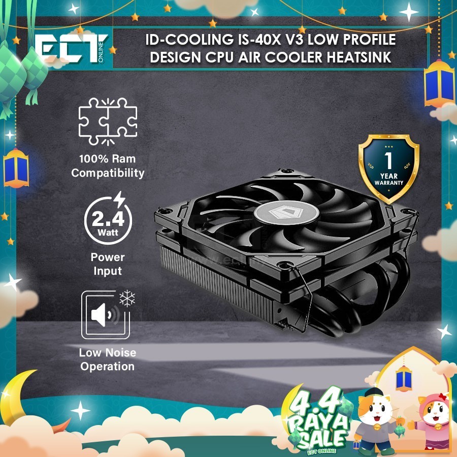 IDCooling IS40X V3 Low Profile Design CPU Air Cooler Heatsink