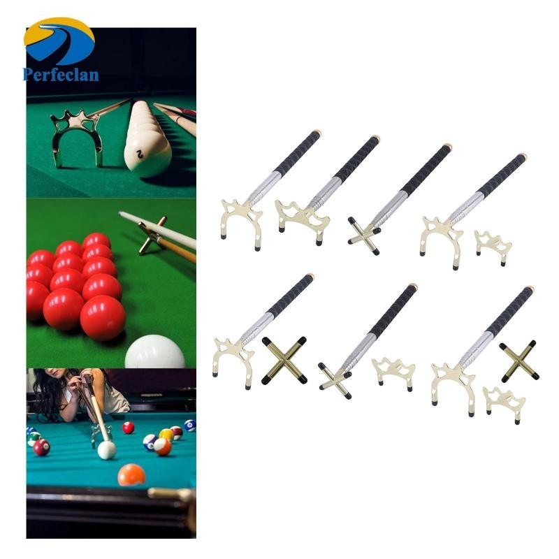 Perfeclan Pro Billiards Pool Cue Bridge Stick Removable Bridge Head  Telescopic for Cue Stick Pool Table Accessory Indoor Game Competition