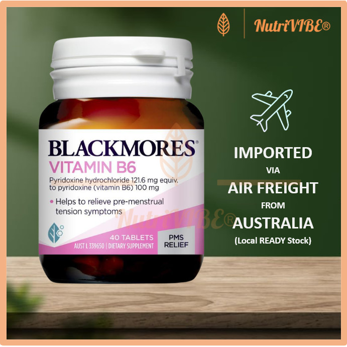 [Ready SG Stock] Blackmores Vitamin B6 100mg Women's Health 40 Tablets