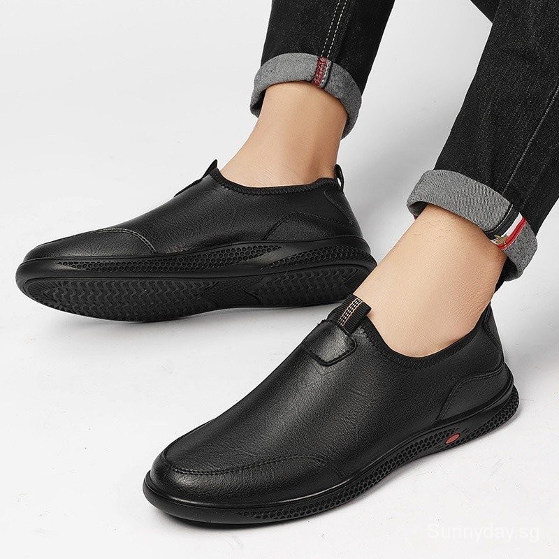 Luxury Business Fashion Leather Men Dress Shoes Slip On Loafer Soft ...