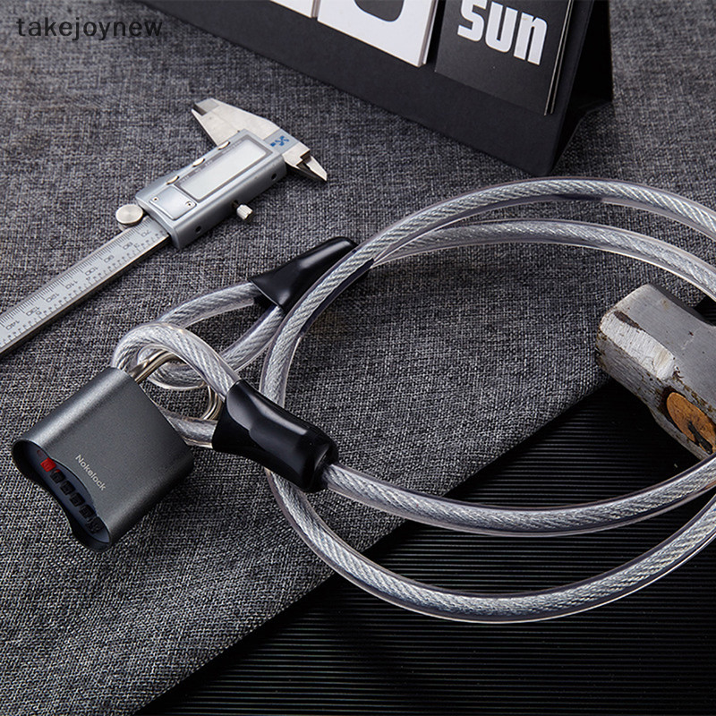 [takejoynew] 10mm 1.2m Bicycle Lock Wire Cycling Strong Steel Cable ...