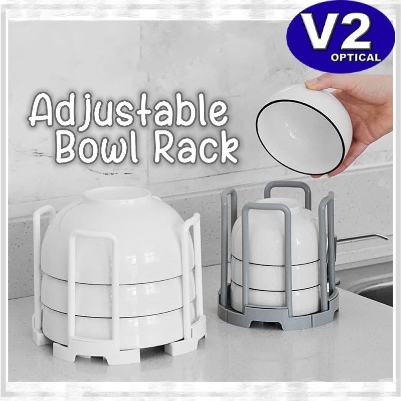 [SG Local] Adjustable Bowl Rack Extendable Dish Rack Creative Sink ...