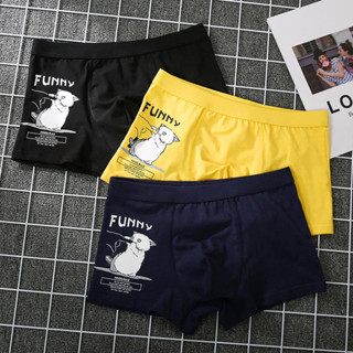 Stylish Men's Cotton Underwear Boxer Shorts Boxer Cute Anime Cartoon Youth  Student Trendy