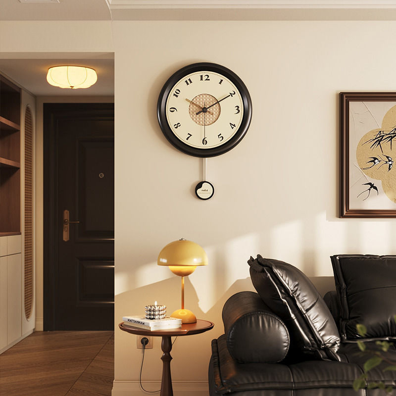 Medieval Style Wall Clock Art Creativity Living Room Dining Room Silent ...