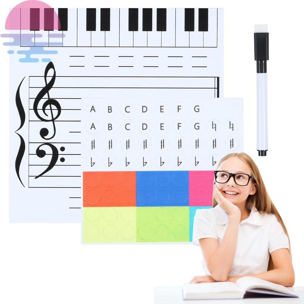 Dry Erase Piano Board Magnetic Portable Keyboard Practice Dry Erase ...