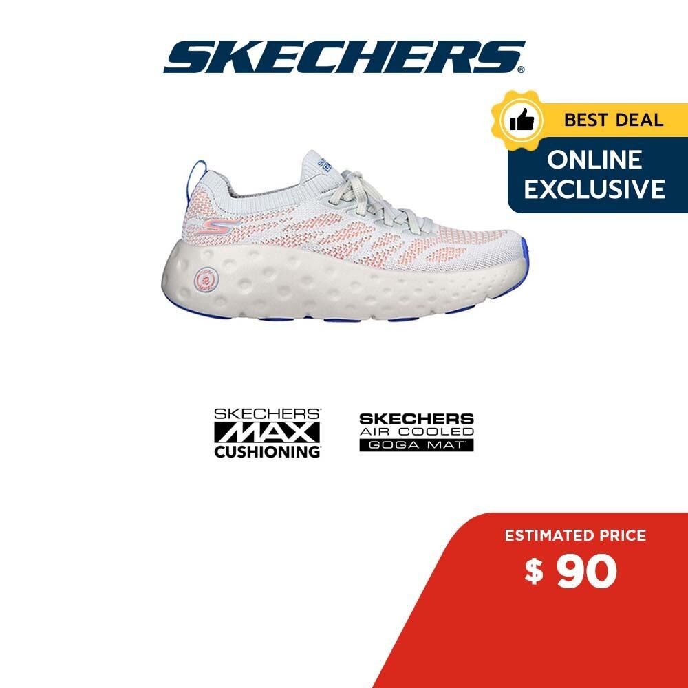 Skechers Online Exclusive Women Max Cushioning Hyper Craze Bounce Shoes -  129270-GYBL Air-Cooled Goga Mat