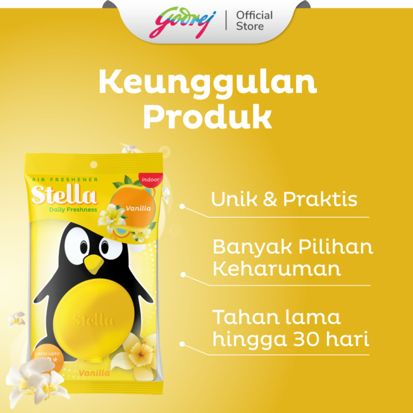 Stella Daily Freshness Indoor Vanilla 7ml x 2 pcs - Pengharum Ruangan - Gambar 2