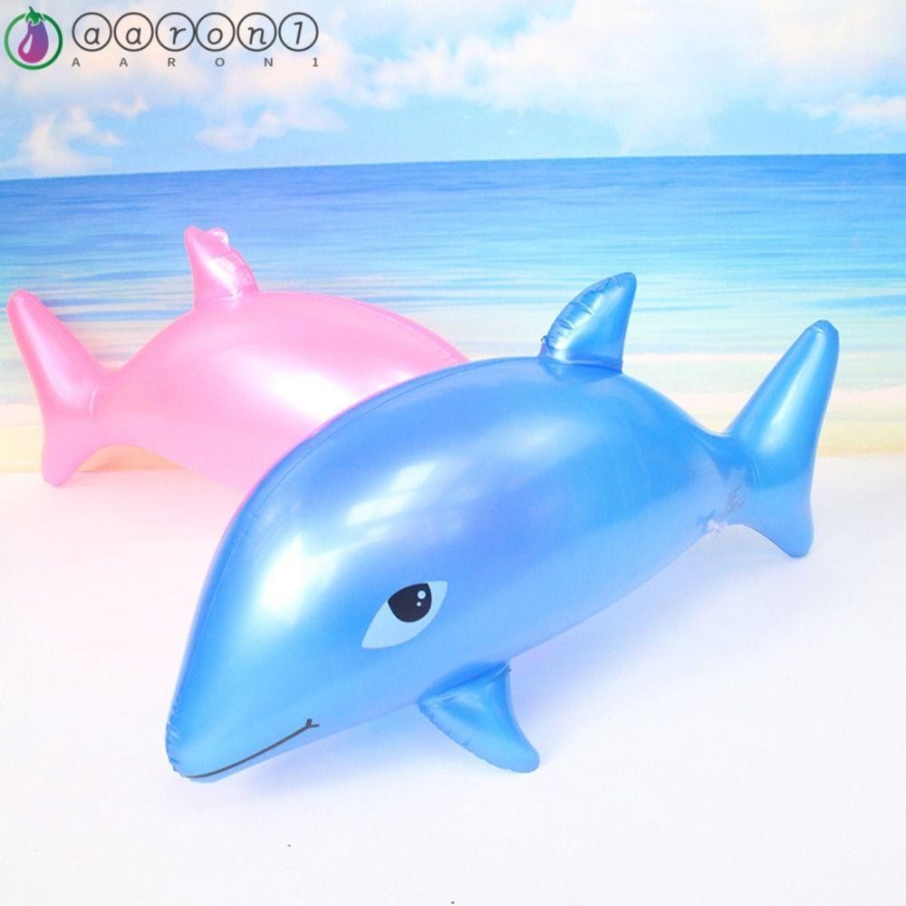 AARON1 Inflatable Dolphin 53cm Cute PVC Dolphin Blow Toy Outdoor Toys ...