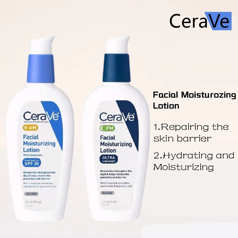 CeraVe Moisturizing Facial Lotion AM PM Day Night Lotion With SPF30 ...