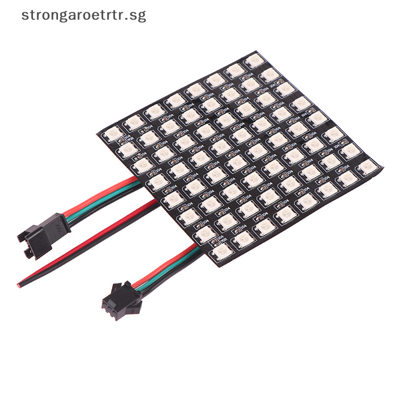 Strongaroetrtr 1Pc WS2812 LED 5050 RGB 8x8 64 Bit LED Matrix Module ...