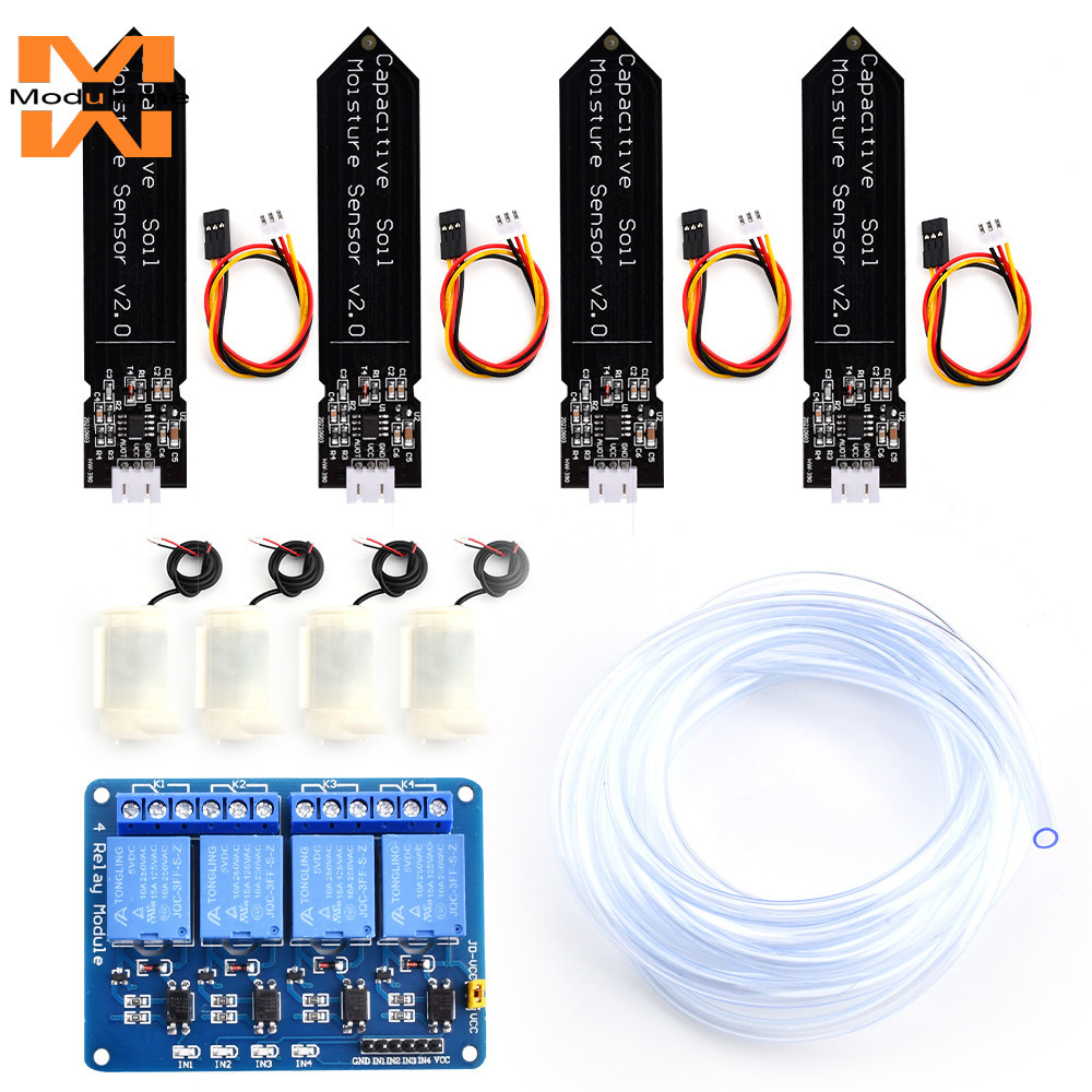 Automatic Irrigation DIY Kit Self Watering System with Capacitive Soil ...