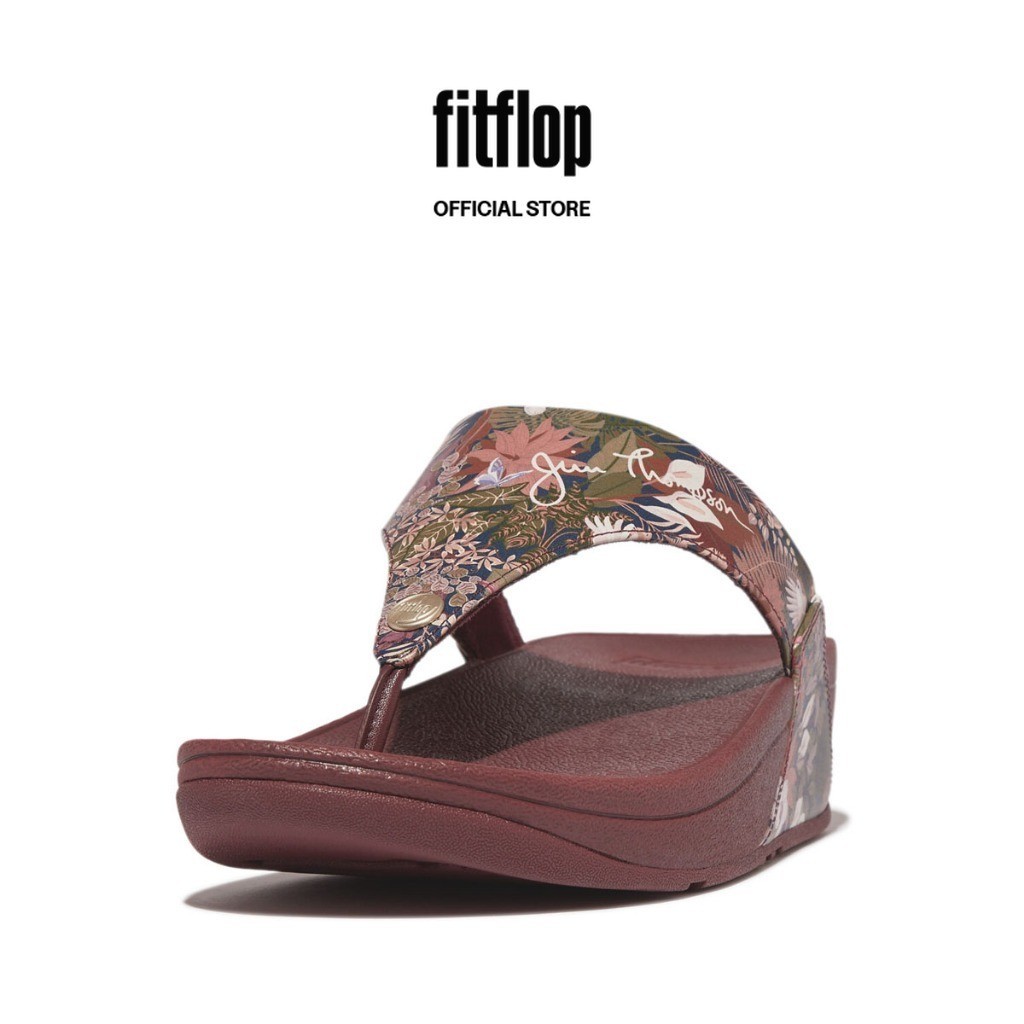 FitFlop LULU x Jim Thompson Women's Leather Toe-Post Sandals - Java ...