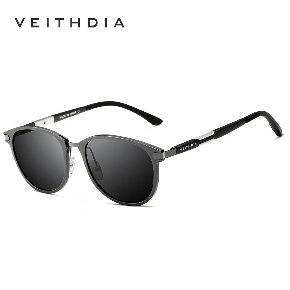 VEITHDIA Retro Aluminum Magnesium Brand Men's Sunglasses Polarized