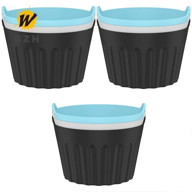 9Pcs Air Fryer Egg Poacher, Ramekins for Air Fryer, Silicone Egg