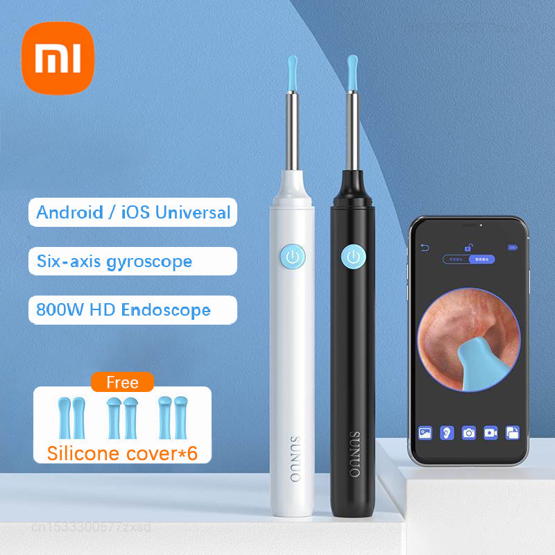 Xiaomi Wireless Intelligent Visual Ear Stick Ear Picker 300W High Precision Endoscope Mini Camera Otoscope Borescope