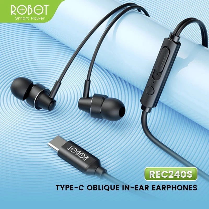 (AGOJIE) EARPHONE ROBOT TYPE-C REC240S HIGH-DEFINITION SOUND QUALITY - Gambar 2