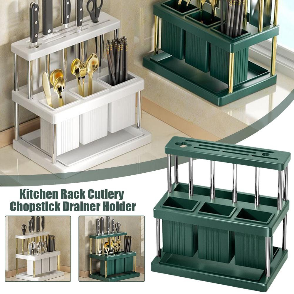 Kitchen Rack Cutlery Chopstick Drainer Holder Rak Dapur Rak Sudu ...