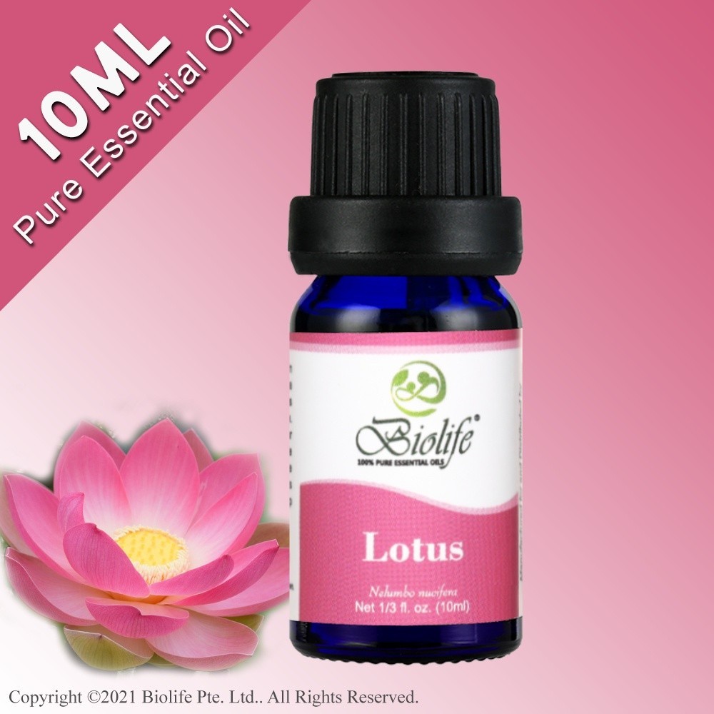 Biolife Lotus, 100% Pure and Natural Premium Grade Essential Oil, 10ml ...