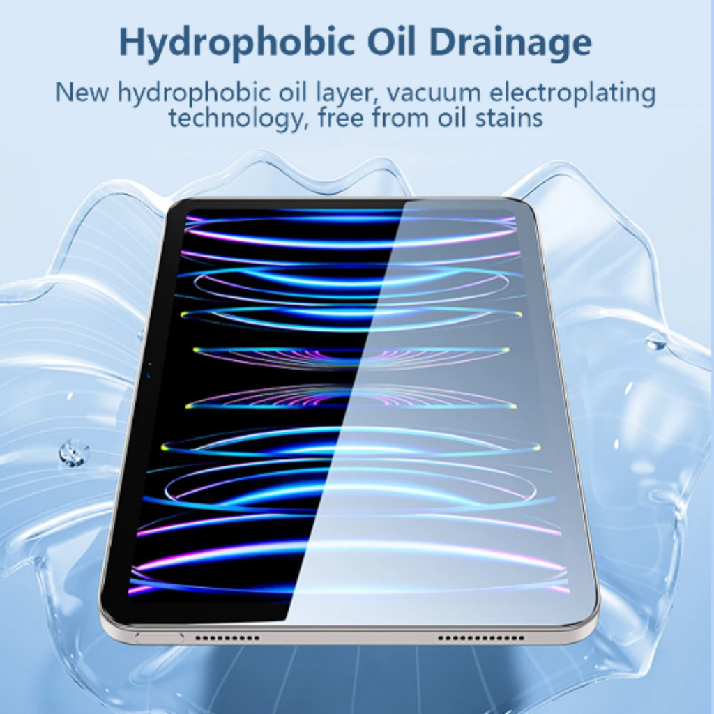 Easy to Install Tempered Glass Anti Ribet for iPad Gen 7/8/9/10 Pro 11" iPad Air4 Air5 Gen 5/6 Air1/2 Mini 1/2/3 Air 6 Antigores Super Fit Mudah Dipasang - Gambar 4