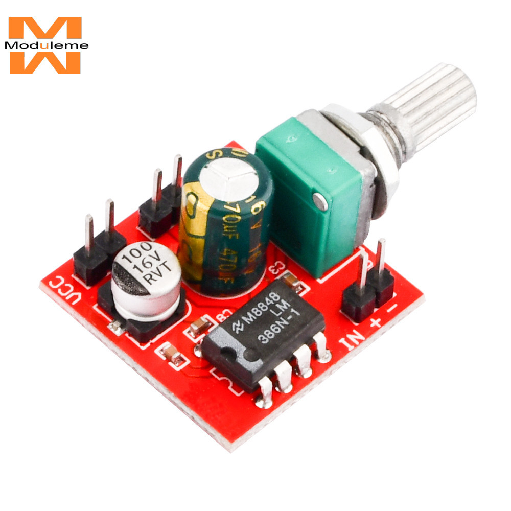 LM386 Mini Power Amplifier Board Audio Amplifier Module Volume