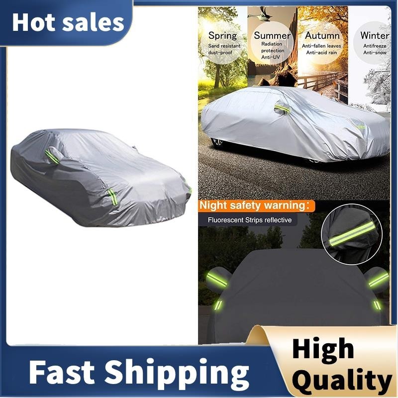 Car Cover Waterproof All Weather UV Protection Sedan Cover Universal ...