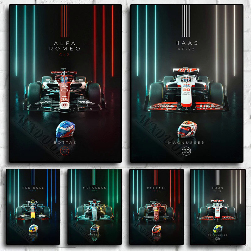 F1 Racing Car Formula One World Championship Print Posters Team Art For ...