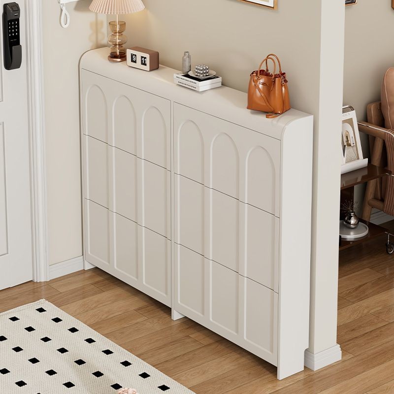 Shoe Cabinet Cream Style Slim 17cm Dustproof Shoe Rack Home Use ...