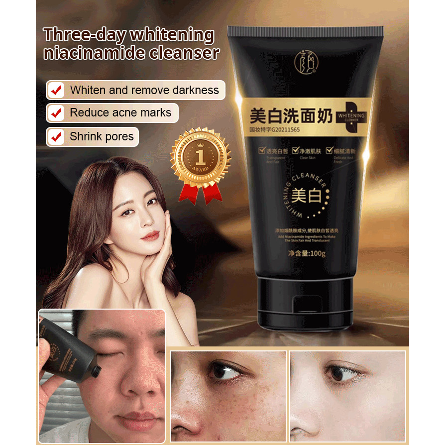 【Juelreou】[Whiter with Every Wash] Whitening Niacinamide Cleanser/Face ...