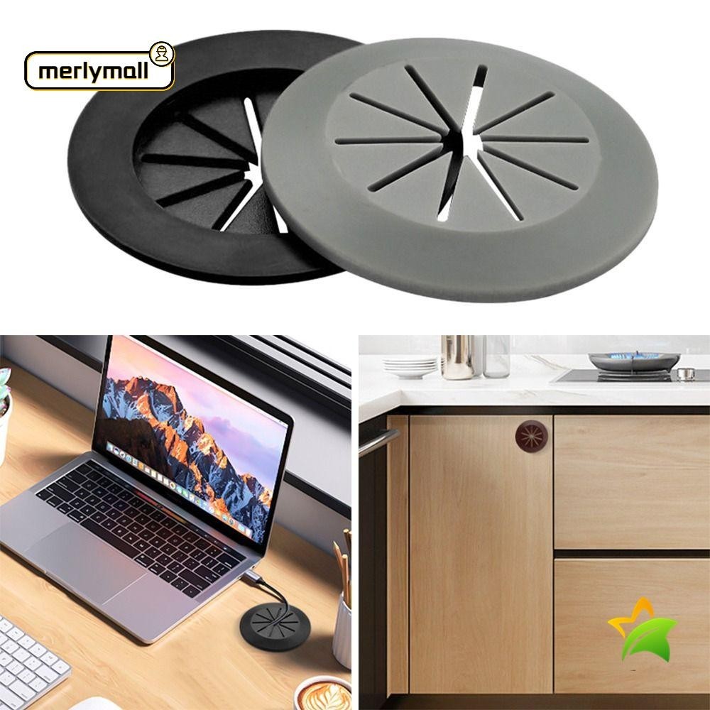 MERLYMALL Computer Grommet, Buckle Line Organizer Wire Hole Cover ...