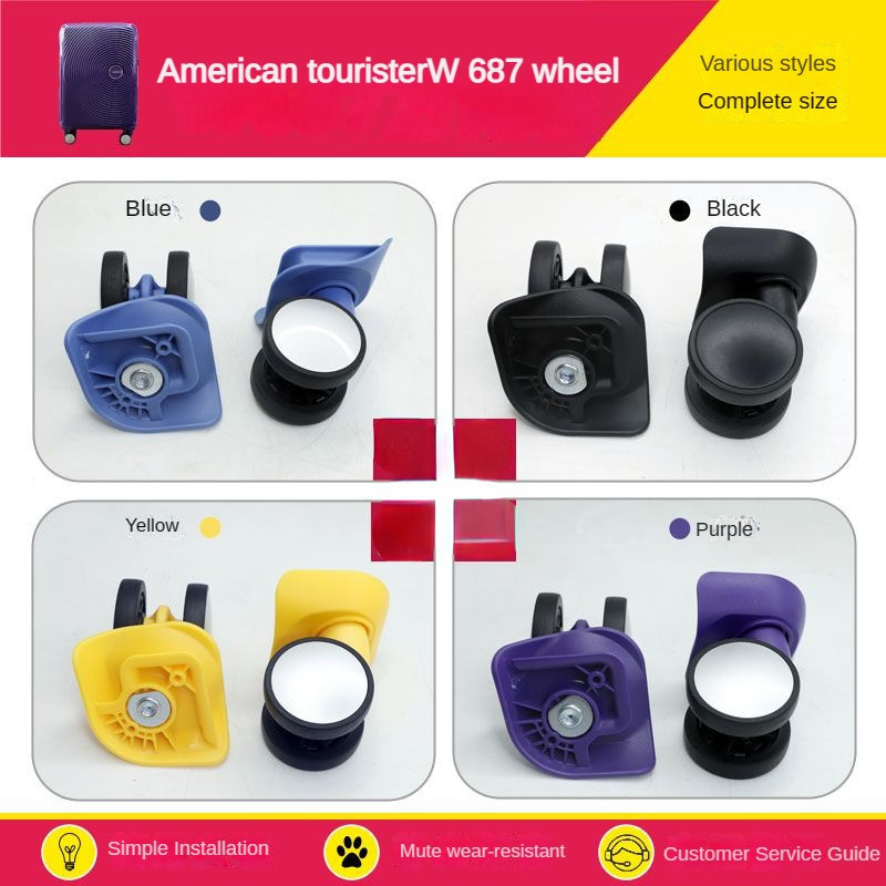 1 Pair Adapt to American Tourister F-61A/W687 luggage wheel accessories ...