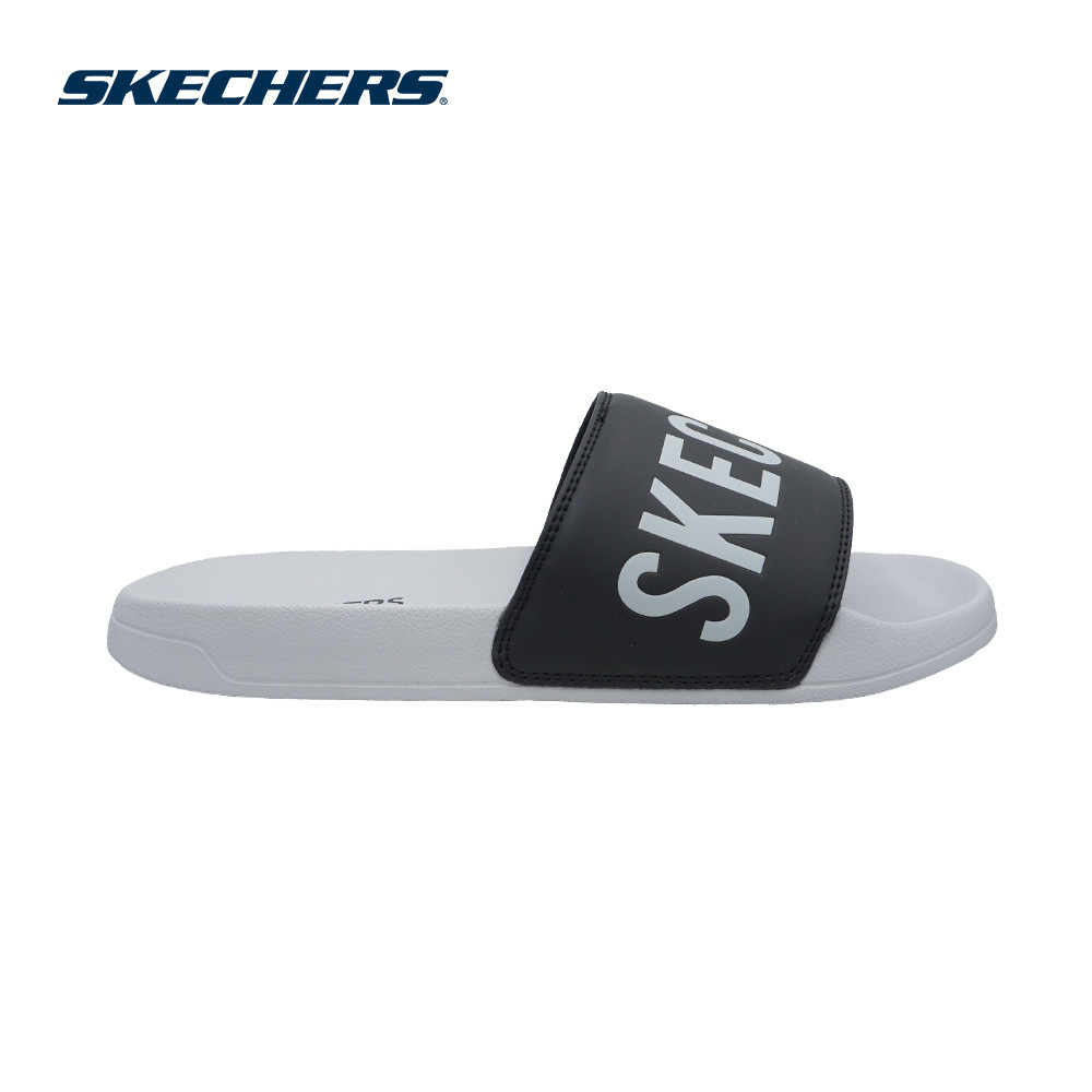 skechers black slides