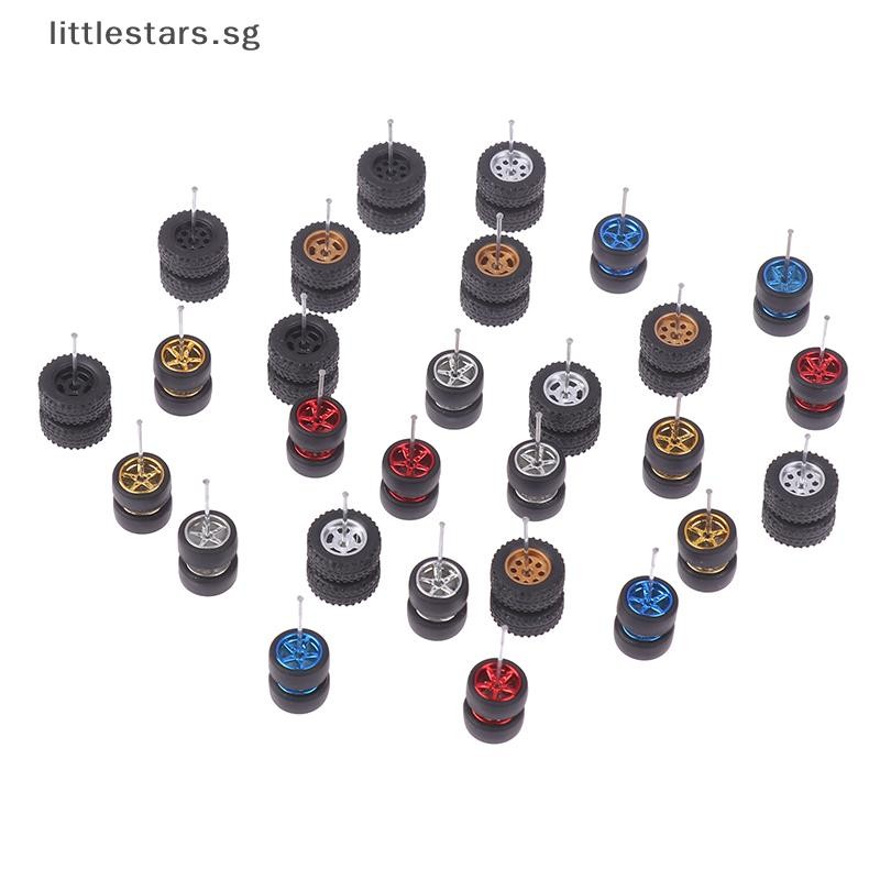{LITTLE} 1Set DIY Racing 1:64 Car Wheels For Rubber Tire With Wheel ...