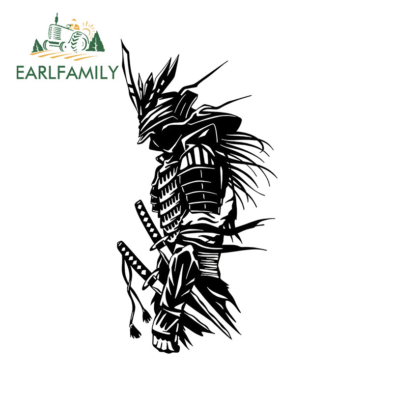 EARLFAMILY Samurai Car Stickers Personality Scratch-Proof Waterproof ...