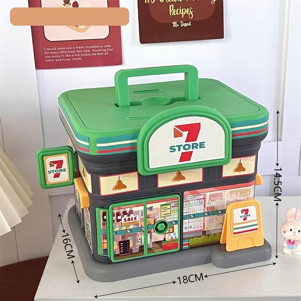 CHANMVPHD Money Box, Portable Plastic Cash Box, Fashion Key Lock