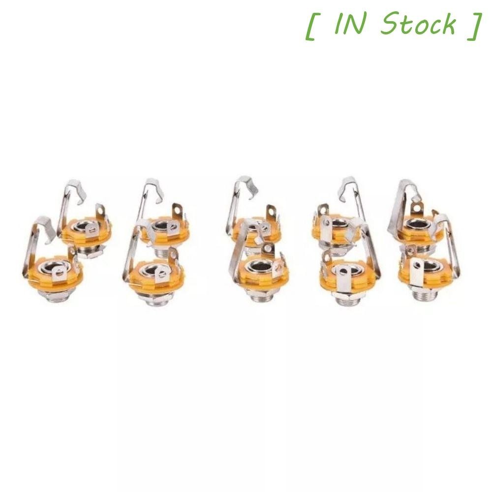 [ IN STOCK ] 10pcs Electric Guitar Input Jack, Plug Socket Metal Guitar