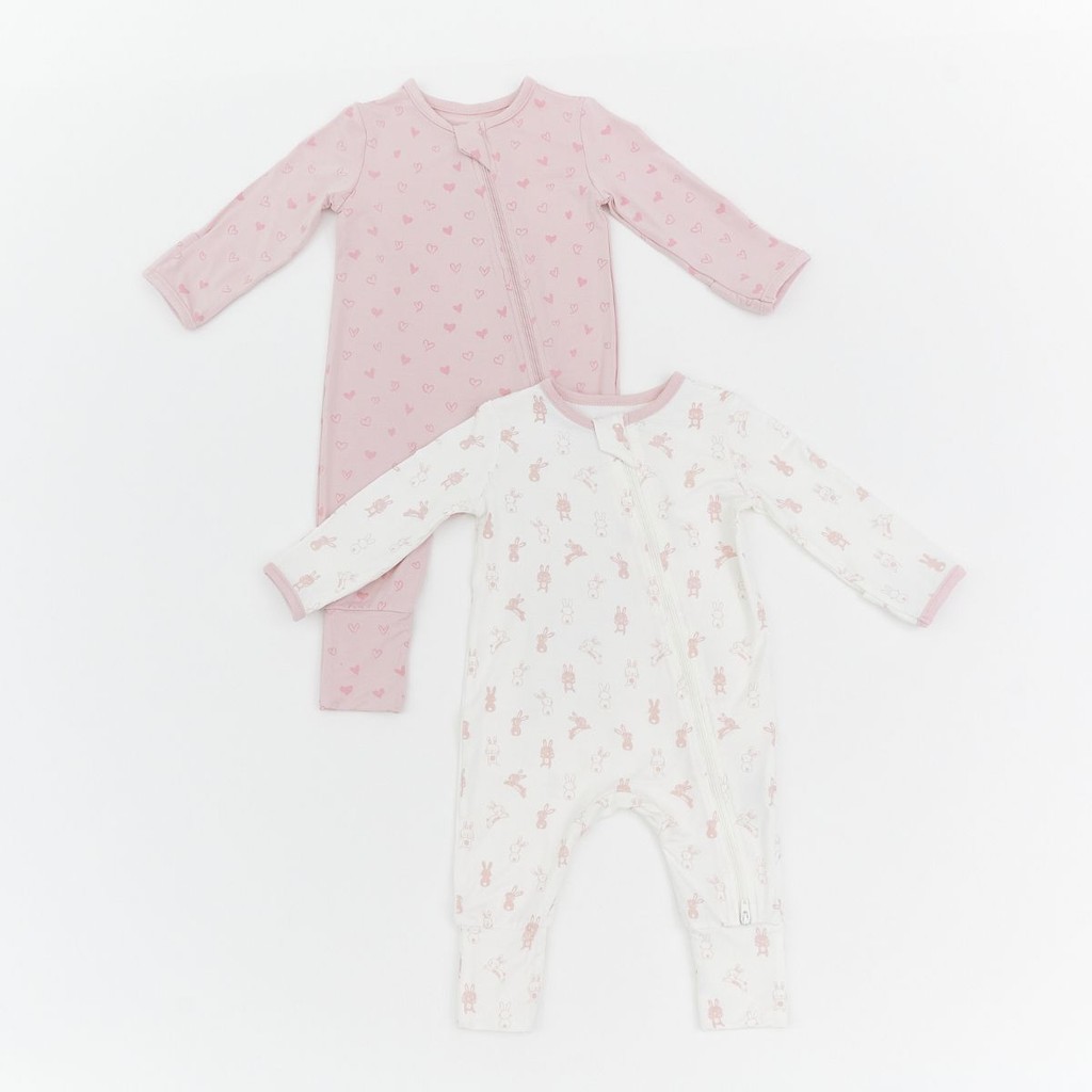Not Too Big Bunny Sleepsuit 2 Pack Shopee Singapore