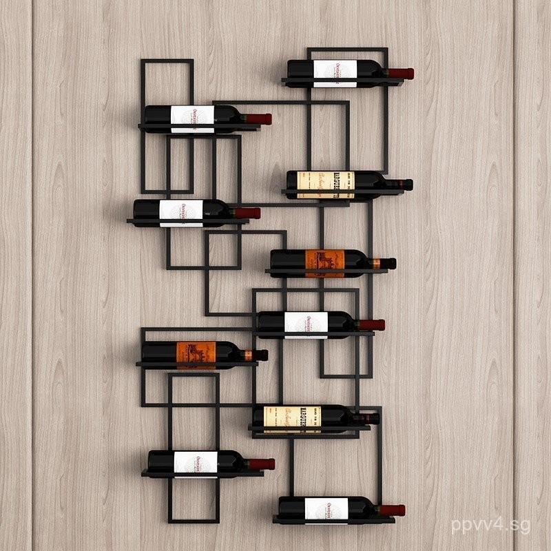 Creative Wine Rack Wall-Mounted Home Wine Display Rack Bottle Rack Bar ...