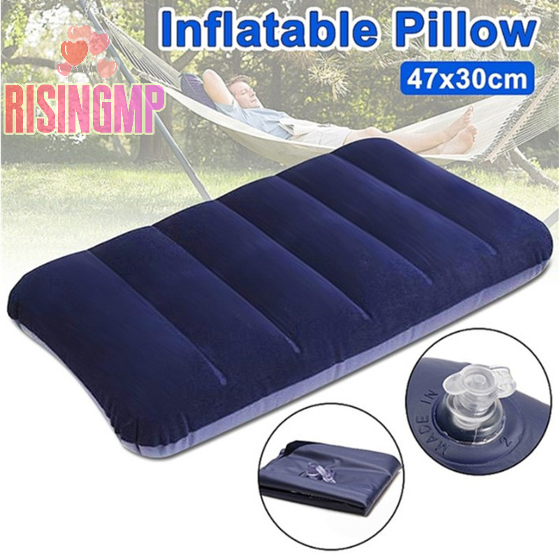 [risingmpS] 47*30cm Portable Folding Air Inflatable Pillow Outdoor ...