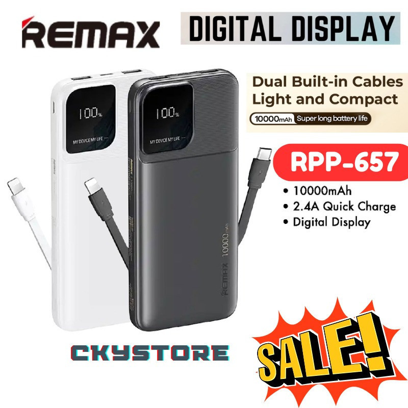 Remx RPP-657 Rellaen Series 2.4a Powerbank with Build IN Fast Charging ...