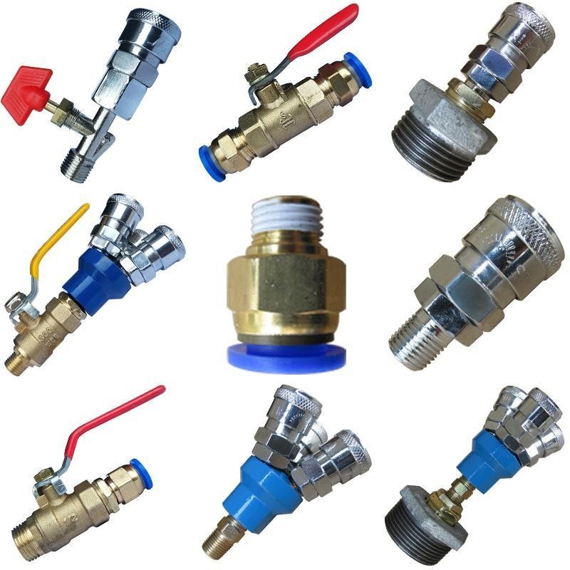 Air Compressor Pump Accessories Air Outlet Pneumatic Pagoda Ball Valve ...