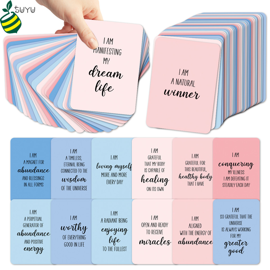 50pcs Self-motivation cards Party Birthday Gift Greeting Cards Mini ...