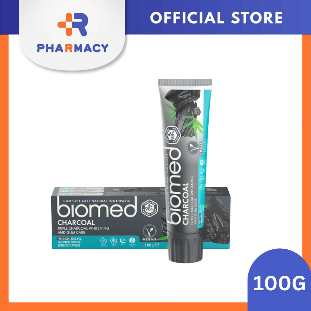 R Pharmacy | Biomed Natural Toothpaste - Charcoal 100g | Shopee Singapore