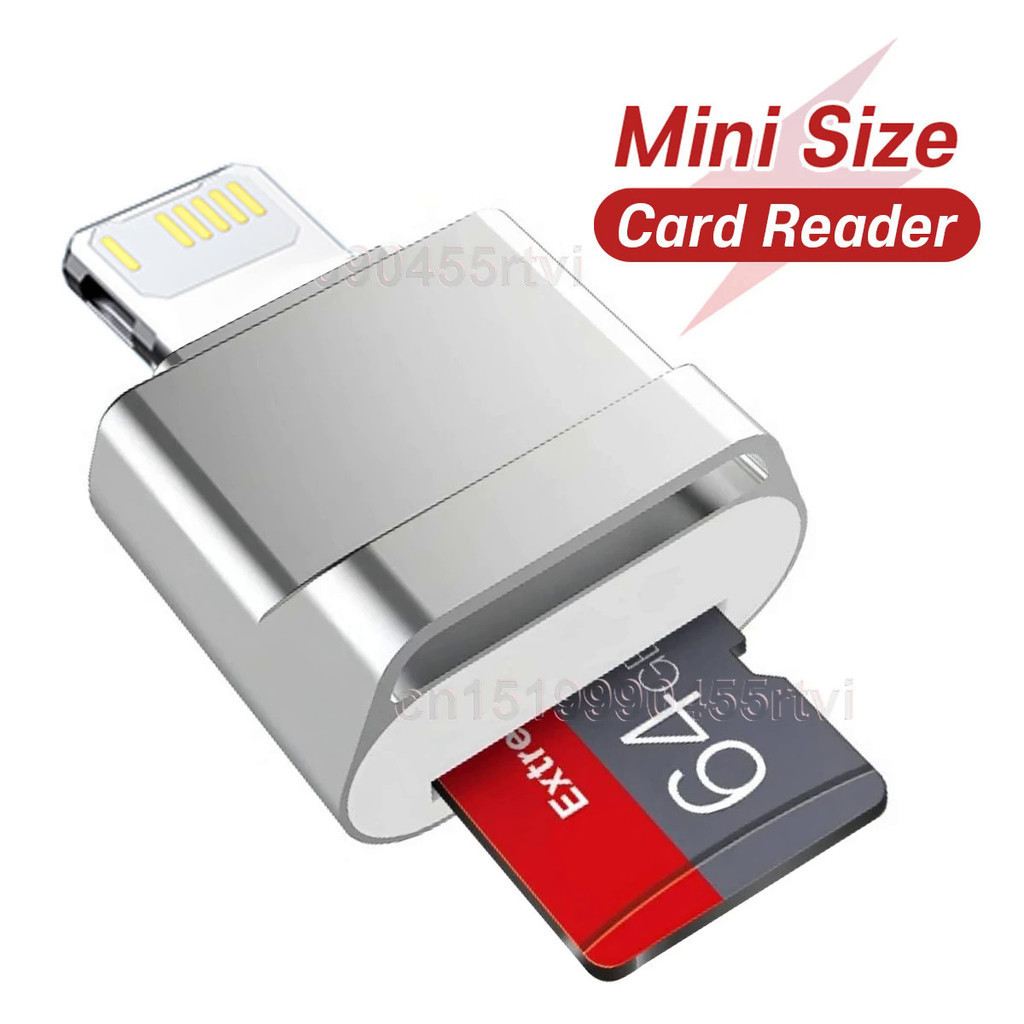 Mini OTG Lightning To USB Card Reader – Transfer Photos From Micro SD To IPhone/iPad – Supports IPhone 14 13 12 11