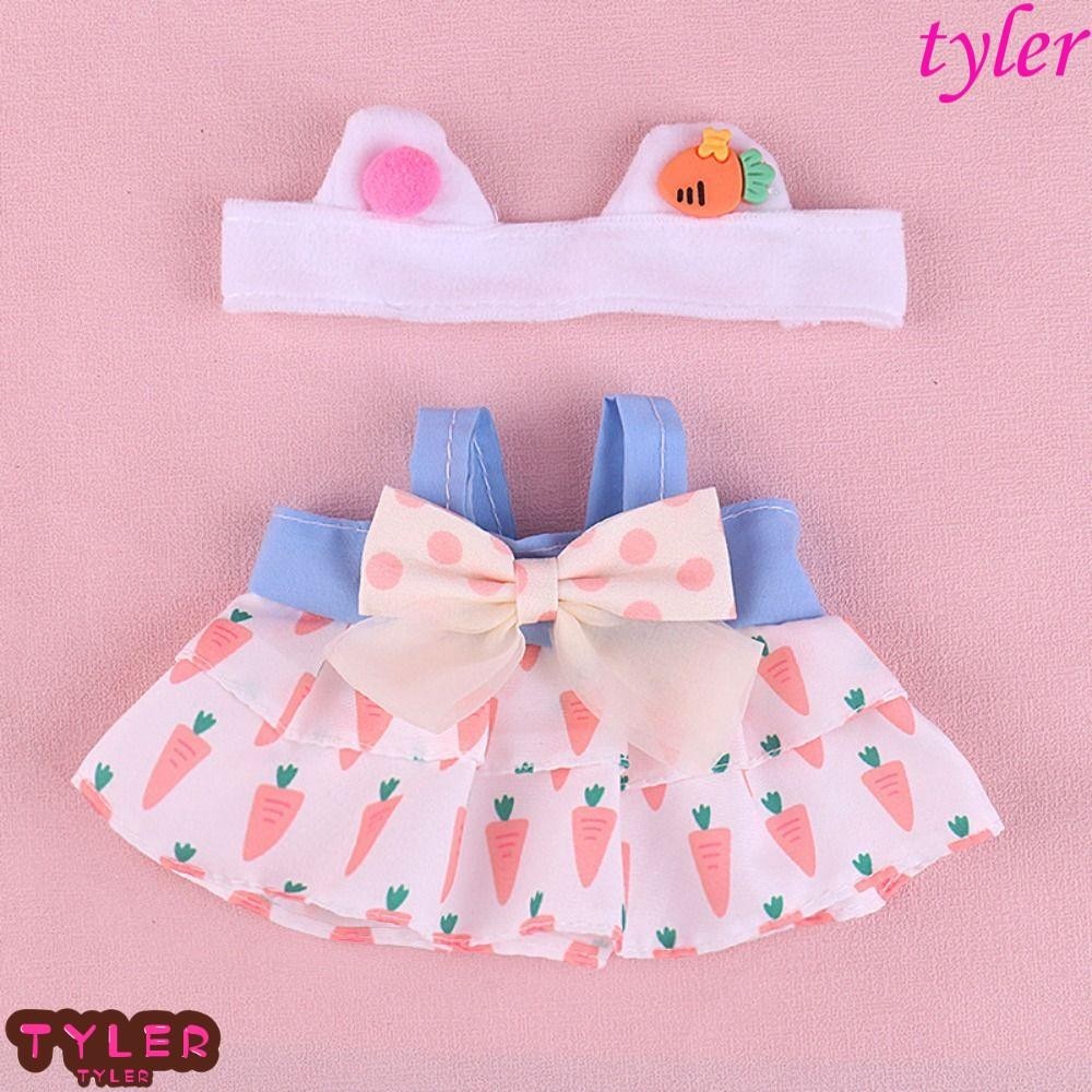 TYLER 20CM Cotton Doll Clothes, Sweet Skirt Changing Stuffed Doll Plush ...