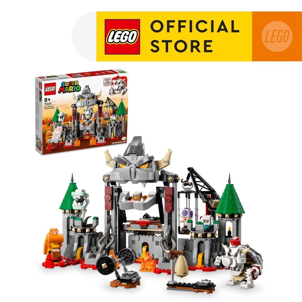 LEGO Super Mario 71423 Dry Bowser Castle Battle Expansion Set