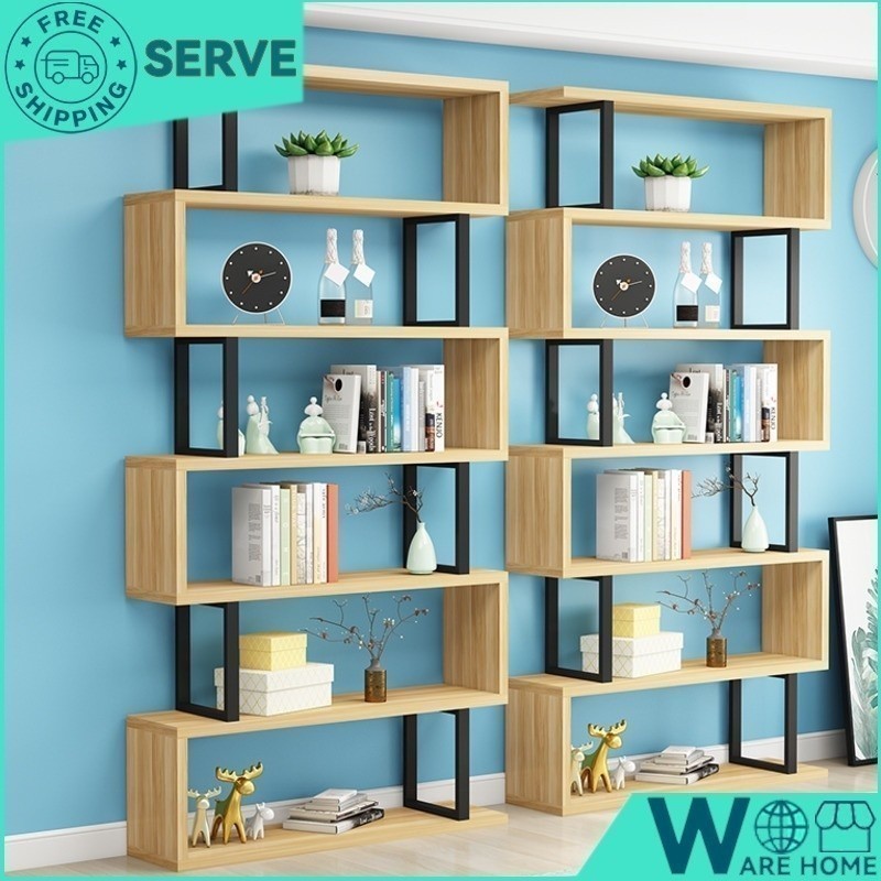 7 8 99 CH1 Gs Storage Rack Floor Bookshelf Cabinet Book Iron Art Living ...
