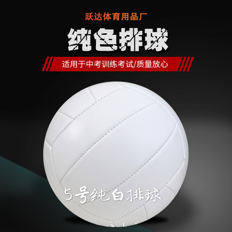 AT-🎇Pure White5No. Soft Volleyball Student Physical Training Senior ...
