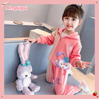 Sanrio Casual Blue Plaid Plush One-Piece Pajamas Sweet Girl Heart Cartoon  Cute Cinnamoroll Thickened Hooded Pajamas Home Clothes