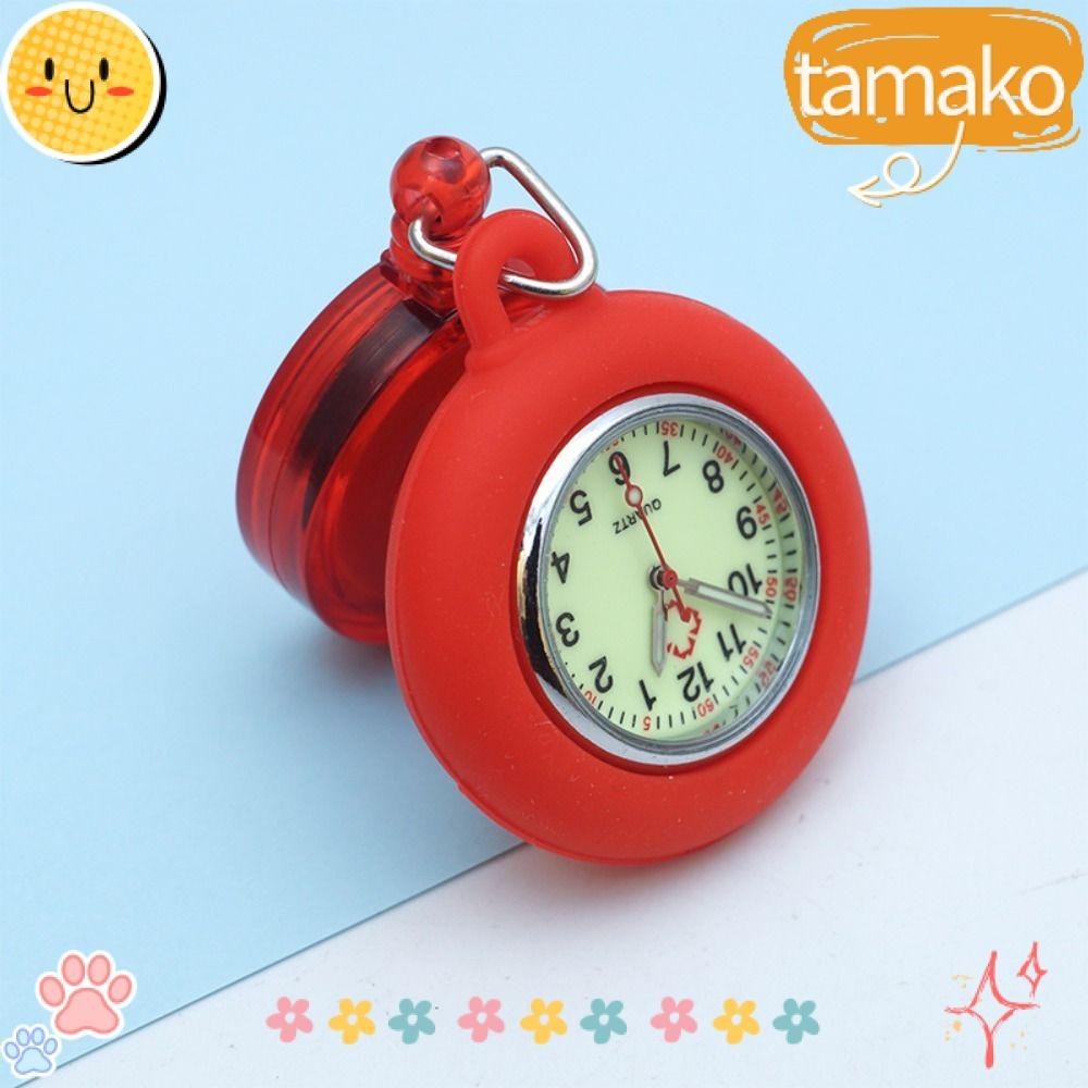 TAMAKO Retractable Nurse Watch, Clip-on Silicone Pocket Watch, Luminous ...